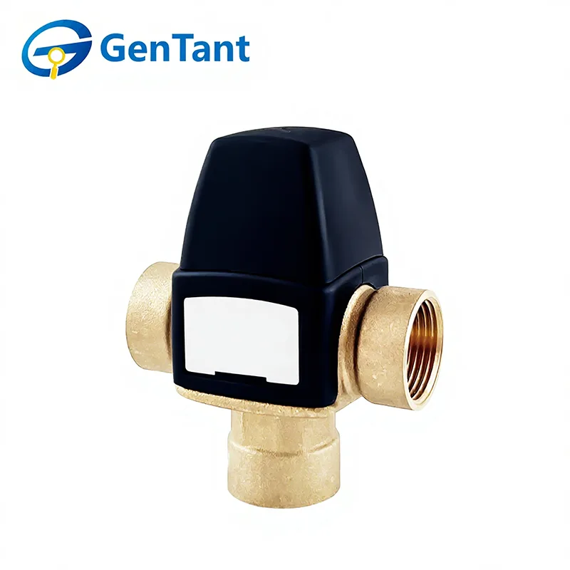 Termostatisk blandningsventil med sidovattenutlopp